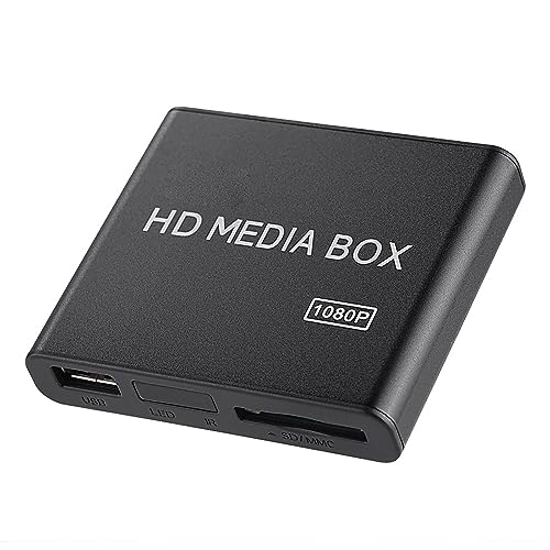 Media Player, 1080p Full HD Ultra Digital Media Player Box, Unterstützt USB MMC RMVB MP3 AVI MKV (EU-Stecker) von Yunseity