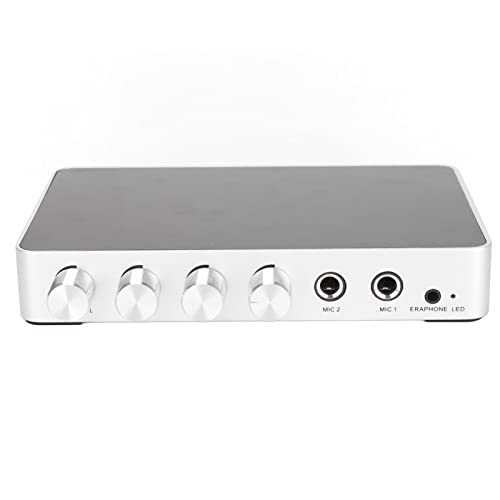 Mikrofon Karaoke Mixer System 4K 1080P Einstellbarer Sound HDMI Mixer Switcher Unterstützt HDMI, AUX In/Out für Android TV Boxen und DVD Player(EU-Stecker) von Yunseity