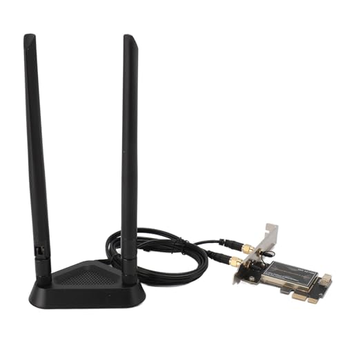 PCIE-WLAN-Karte, PCIe-Wireless-Netzwerkadapter 2400 Mbit/s für PC-Gaming von Yunseity