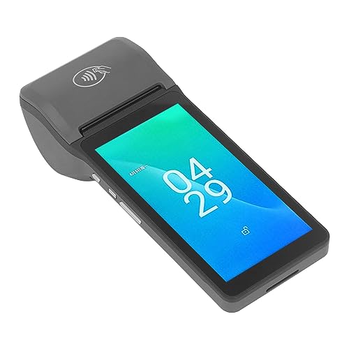 POS-Terminal-Belegdrucker, Andorid 12 Handheld 1D 2D Barcodescanner, Unterstützt NFC, 2G/3G/4G/WiFi/BT, 5,5-Zoll-Touchscreen, für Kleine Unternehmen von Yunseity