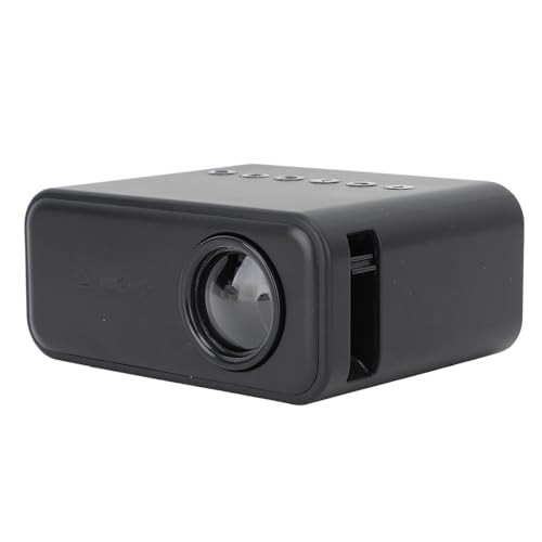 Projektor, Tragbarer HD 1080P-Filmprojektor mit Fernbedienung, Multifunktionale Diffuse Bildtechnik für zu Hause (EU-Stecker) von Yunseity