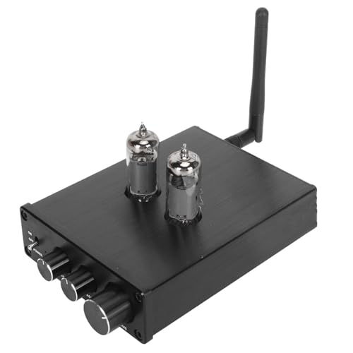 -Rohrverstärker -Stereoempfänger, 6K4 Röhrchen Elektronischer Rohr Receiver 100‑240V Einstellknauf HiFi für Zuhause (EU-Stecker) von Yunseity