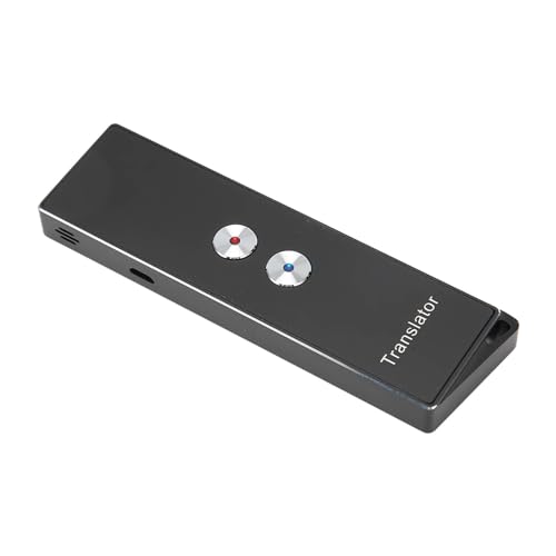 Sprachübersetzer, Unterstützt 74 Sprachen. Handheld-Smart-Sprachübersetzer in Echtzeit. Klare, Fließende Stimme Zum Üben der Aussprache auf Reisen (Black) von Yunseity