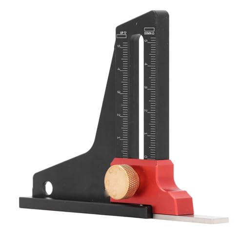 Tiefenmesser aus Aluminiumlegierung, Digitaler Höhenmesser, Tiefenmesser für Oberfräsentisch, Tischkreissäge, Holzbearbeitung und Mehr von Yunseity