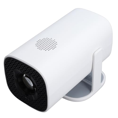 Tragbarer -Projektor, BT 5.2 -Projektor 4K 1080P, Unterstützt 11, Weiß für Laptop (EU-Stecker) von Yunseity