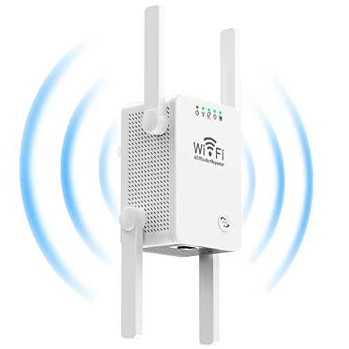 WiFi-Extender, WiFi-Booster mit AP-Modus, Router-Modus, Repeater-Modus, Kabelloser Signal-Repeater-Booster mit Ethernet-Anschluss, Kabelloser Heim-Signalverstärker (EU-Stecker) von Yunseity