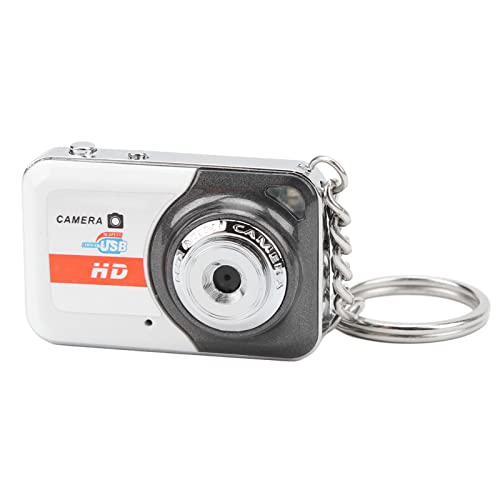 Winzige Kamera, Daumen-Schlüsselanhänger-Kamera, DV-DVR-Kamera-Camcorder, Unterstützt Bewegungserkennung, 32 GB Erweiterbarer Speicher (Silber grau) von Yunseity