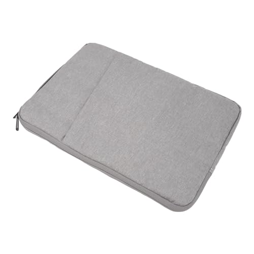 Yunseity 15,6-Zoll-Tablet-Hülle, wasserdichte Tasche aus Oxford-Stoff mit Tragbarem Griff und Wirksamem Schutz, Glättender Reißverschluss (hellgrau) von Yunseity