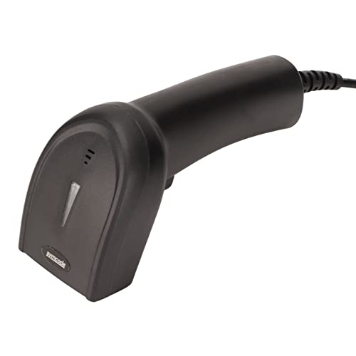 Yunseity 1D-Handheld-Barcode-Scanner, automatischer kabelgebundener UPC-EAN-Barcode-Leser, schneller und präziser USB-Barcode-Scanner für Supermärkte, Convenience Stores usw von Yunseity