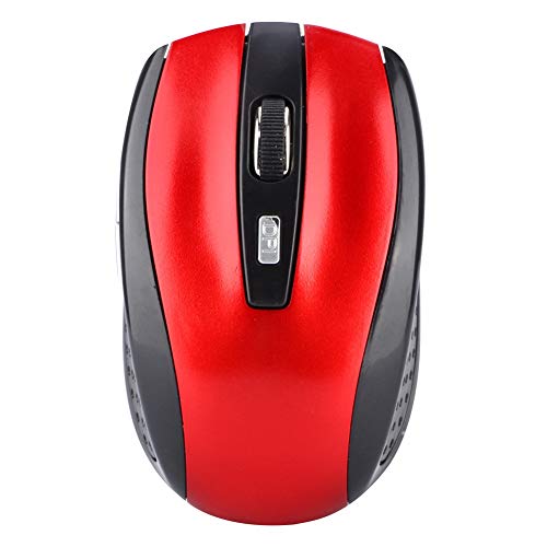 Yunseity 2.4G Maus, Maus Ergonomisches Design 6D Ultradünn mit 10 Metern Abstandsregelung für PC (Rot) von Yunseity