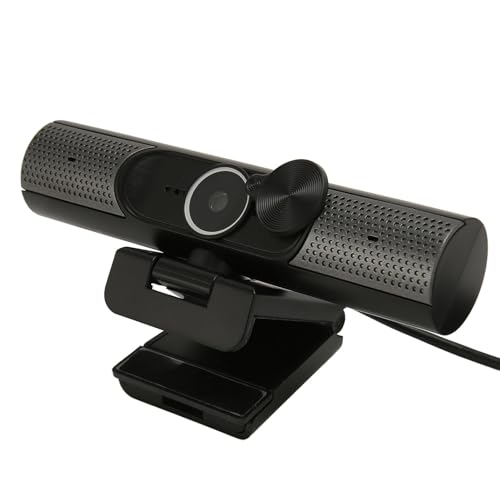 Yunseity 2K 30fps Autofokus-Webcam mit HiFi-Lautsprecher und Rauschunterdrückungsmikrofon, Plug-and-Play-PC-Kamera für Desktop-Laptop, Geeignet für Win 2000 XP 7 8 10, Vista, OS X von Yunseity