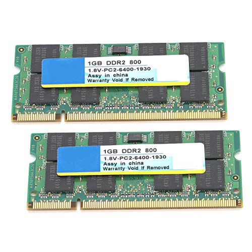 Yunseity 2Pcs DDR2 PC2-6400 1GB Speichermodule, 1,8V 800Mhz 240 Pin, Kompatibel für /, Speicher für Laptop PC von Yunseity