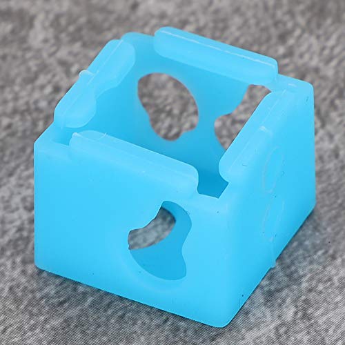 Yunseity 3D-Drucker-Heizblock-Silikonhülle, 5-teilige Silikonsockel-Silikonhülle für 3D-Drucker, rutschfeste Silikonhülle, Zubehör für Hochtemperaturbeständige Sockenabdeckung. von Yunseity