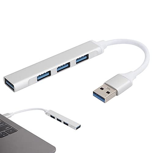 Yunseity 4 Port USB3.0 Hub, Aluminiumlegierung Adapter Konverter USB 3.0 Splitter, fürXP Vista 7 8 OS X Laptop PC von Yunseity