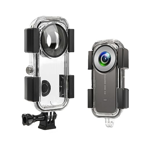 Yunseity 40 M Wasserdichtes Gehäuse für Insta360 ONE X2, Tauchgehäuse-Schutzhülle für Unterwasser-Tauchfotografie von Yunseity