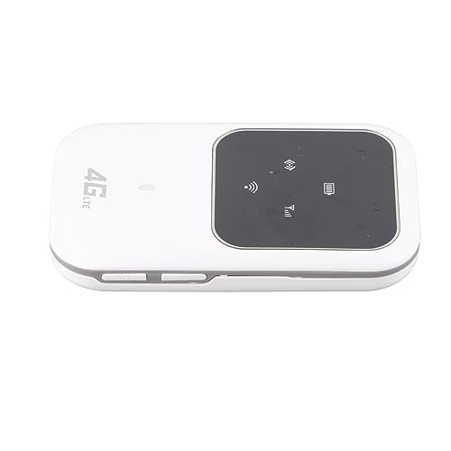 Yunseity 4G WiFi Hotsopt, Pocket 150Mbps 4G LTE Mobile WiFi Hotspot Travel Router, Unterstützt 8 Geräte, Tragbarer Hotspot Unterstützt FDD LTE B1/3/5/8/38/39/40/41 (White) von Yunseity