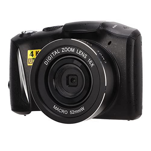 Yunseity 4K-Digitalkamera, 48 MP HD-Digitalvideokamera-Camcorder mit 3,2-Zoll-IPS-Bildschirm, 16-facher Digitalzoom-Vlog-Kamera, für die Fotografie von Yunseity