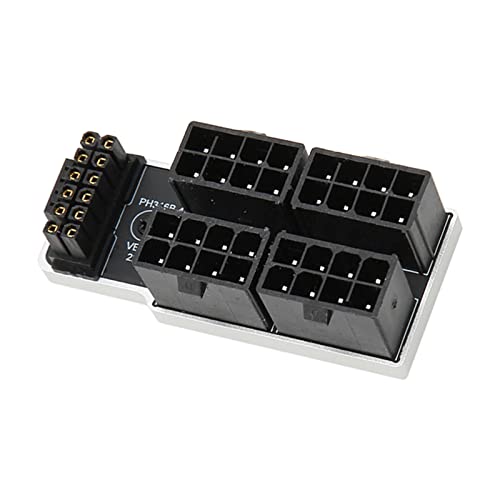 Yunseity ATX3.0 PCIe 5.0 16 Pin Power Modular, 600W 180 Grad 4x8Pin auf 12VHPWR Stecker Netzteil, für 40 Series 12+4P Grafikkarte (Silber) von Yunseity