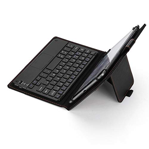 Yunseity Bluetooth-Tastatur mit Touchpad und Schutzhülle für 7-8-Zoll-Tablet, Bluetooth-Tastatur für Mehrere Geräte Geeignet für Android/iOS/Windows-Systeme von Yunseity