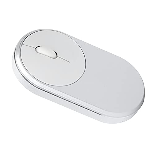 Yunseity Drahtlose Bluetooth-Gaming-Maus, 3 Tasten, Hochleistungs-Wireless-Gaming-Maus mit USB-Schnittstellenempfänger, für Spieler/Büro/Bibliothek/PC/Laptop (Silber grau) von Yunseity