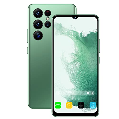 Yunseity Entsperrte Smartphones, 7,3-Zoll-HD-Bildschirm, 4G-5G-Handys mit Gesichtserkennung, für Android 12, Deca Core 16 GB + 1 TB, Dual-SIM-Karte, 48 MP + 72 MP, 6800-mAh-Akku(EU-Stecker) von Yunseity