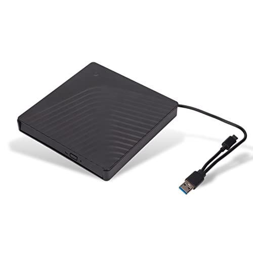 Yunseity Externes DVD-Laufwerk Box Abnehmbares USB3.0/USB2.0 5 Gbps Laptop Optisches Laufwerk Gehäuse für 12.7mm/9.5mm SATA DVD RW Laufwerk von Yunseity