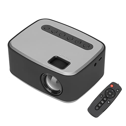 Yunseity HD 1080P-Projektor, Tragbarer -Videofilmprojektor, Unterstützt TV-Stick, für, AV, USB, PC, Laptop, 20000 Stunden, 500LM, für Heimkino (EU-Stecker) von Yunseity