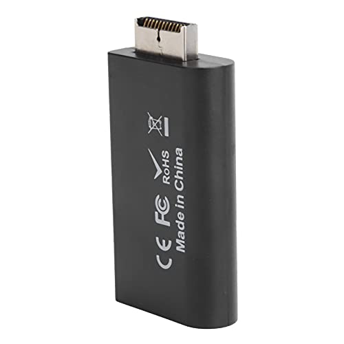 Yunseity HD-Multimedia-Schnittstellen-Adapter-Konverter für– Verlustfreies Video, Einfaches Plug-and-Play, Keine Verzögerung, mit 3,5-mm-Schnittstelle (Black) von Yunseity