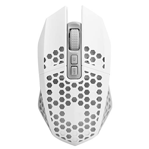 Yunseity Kabelgebundene Gaming-Maus - 1600 DPI, 6 Tasten, Hochleistungs-Kabelgebundene Gaming-Maus mit RGB-Atemlicht, für Spieler/Büro/Bibliothek/PC/Laptop (Weiss) von Yunseity