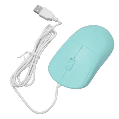 Yunseity Kabelgebundene Maus, Optisch, 1200 DPI, Plug-and-Play-USB-Anschluss, Einfach zu Bedienende Computermaus, Kabelgebunden, für Desktop-PC für Büro (Blue) von Yunseity