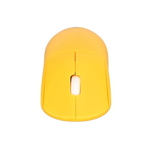 Yunseity Kabellose Maus, Passend für Palm 1200 DPI Gaming-Maus, Gummi-Scrollrad für Mädchen für Desktop-PC (Yellow) von Yunseity