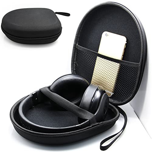Yunseity Kopfhörertasche Eva-Kopfhörer-Tragetasche Aufbewahrungstasche Kopfhörertasche Reise-Aufbewahrungstasche für Sennheiser HD218 HD228 HD238 HD219 HD229 HD239 HD220(Schwarz) von Yunseity