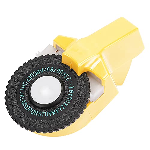 Yunseity Label Maker Machine, Manual Label Maker Applicator Machine, mit 2 Rollen Klebeband, 9 Mm 3D-Prägung DIY Quilting Tools Kit für Handbuch, Versiegelung, Indexierung von Yunseity