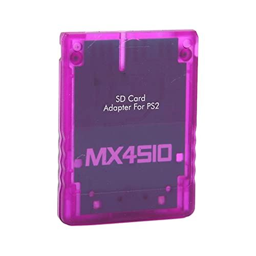 Yunseity MX4SIO SIO2SD TF-Kartenleser-Adapter für PS2, Keine Speicherkarte, Sondern EIN Adapter, Ersatz-Speicherkartenleser-Adapter für PS2(Lila) von Yunseity