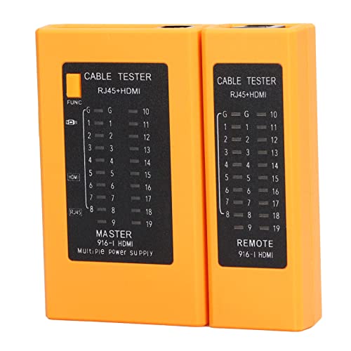 Yunseity Netzwerkkabeltester, 2 in 1 HDMI und RJ45 Kabeltester, FüR Netzwerkkabel, Telefonleitung von Yunseity