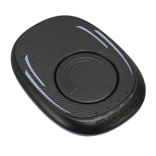 Yunseity Nicht Erkennbarer Maus-Mover mit Einstellbarem Intervall-Timer, Geräuschloser USB-Maus-Jiggler, Atmender LED-Licht-Mäuse-Shaker, um den PC-Laptop Aktiv zu Halten (Schwarz) von Yunseity