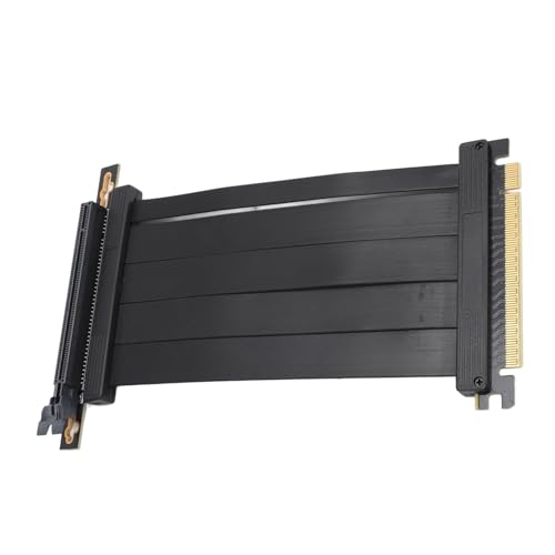 Yunseity PCI E 4.0 X16 Extender Riser-Kabel, 26 GB/s GPU-Verlängerungskabel 90-Grad-Adapter, 150 Mm Hochgeschwindigkeits-Riser-Karte für RTX4090 RX6950XT X570 B550 Z690 von Yunseity