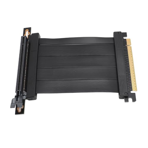 Yunseity PCI E 4.0 X16 Extender Riser-Kabel, PCI Express Gen4 GPU-Verlängerungskabel 90-Grad-Adapter, 100 Mm Hochgeschwindigkeits-Riser-Karte für RTX4090 RX6950XT X570 B550 Z690 von Yunseity