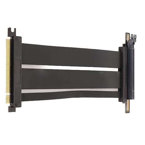 Yunseity PCI-E 4.0 X16 Extender Riser-Kabel, PCI Express Gen4-Kabelkarten-Erweiterungsport 90°-Adapter, 200 Mm Hochgeschwindigkeits-Riser-Karte für RTX4090 RX6950XT X570 B550 Z690 von Yunseity