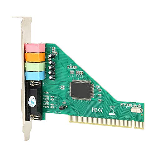 Yunseity PCI-Soundkarte 4.1-Kanal mit Stereo-Surround, CMI8738-Chip, 120 DB Signal-Rausch-Verhältnis, HRTF 3D-Soundeffekte für Computer-Desktop von Yunseity