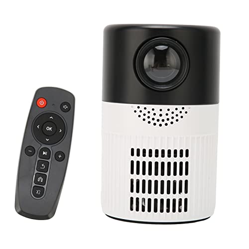 Yunseity -Projektor, Tragbarer HD 1080P-Projektor mit Zwei Lüftern, Filmprojektor mit - und USB-Schnittstelle, Unterstützt U-Disk, Set-Top-Box, DVD, Computer (EU-Stecker) von Yunseity