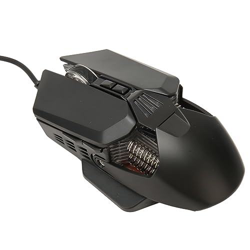 Yunseity RGB-Gaming-Maus, Ergonomische Kabelgebundene Optische USB-Maus mit 4 Einstellbaren DPI und 7 Tasten, Mehrfarbige Beleuchtung, für PC, Laptop von Yunseity