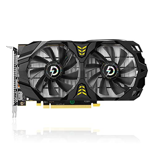 Yunseity RX 580 Gaming-Grafikkarte mit 8 GB GDDR5-Speicher, 256-Bit-Doppellüfter PCI Express 2.0-Grafikkarte unterstützt 3 DP HDMI für Computer von Yunseity