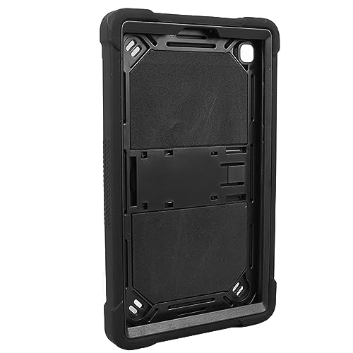 Yunseity Schwarze Silikon-Tablet-Hülle für Tab A7 Lite mit Stoßdämpfendem, Stabilem Ständer, 8,7 Zoll T220 T225, Präzise Aussparungen von Yunseity