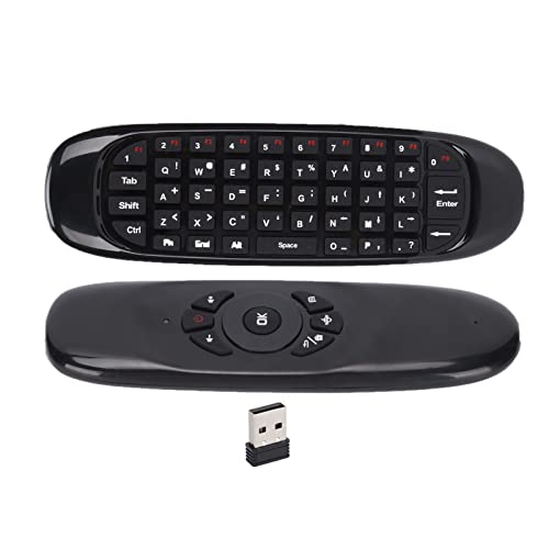 Yunseity Smart Air Fly Mouse, Kabellose 2,4-GHz-Tastatur und Fernbedienung, Unterstützt Bewegungssensor, für PC, Smart TV, HTPC, Android TV Box Usw von Yunseity