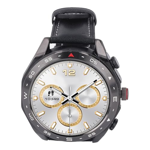 Yunseity Smartwatch, Sportuhr, Großer Speicher, Lange Akkulaufzeit, 1,52-Zoll-HD-Bildschirm mit Kopfhörern für Sport (Black) von Yunseity