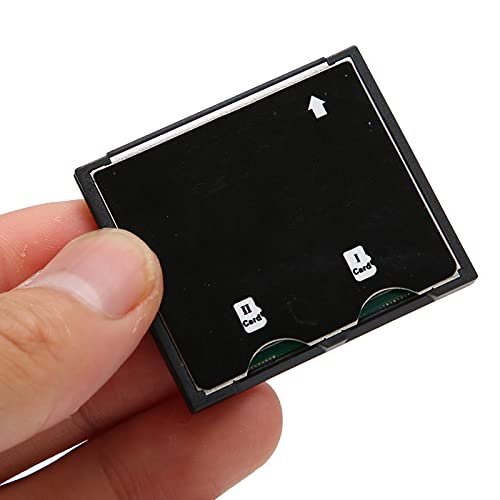 Yunseity TF-auf-CF-Karten-Adapter, Dual-Port-Micro-SD/SDXC-TF-auf-Compact-Flash-CF-Kartenleser-Adapter, Unterstützt Micro-SD-Karte/XC/HC, für DSLR-Kameras(Dual-Port) von Yunseity