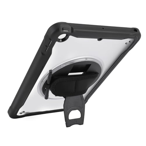 Yunseity Tablet Stoßfeste Hülle für IOS 10.2 Tablet, Fallschutz Tablet Cover Case mit Handschlaufe/Ständer/Schultergurt, Tablet Schutzhülle für IOS 10.2 2019 2020 2021 Tablets (Black) von Yunseity
