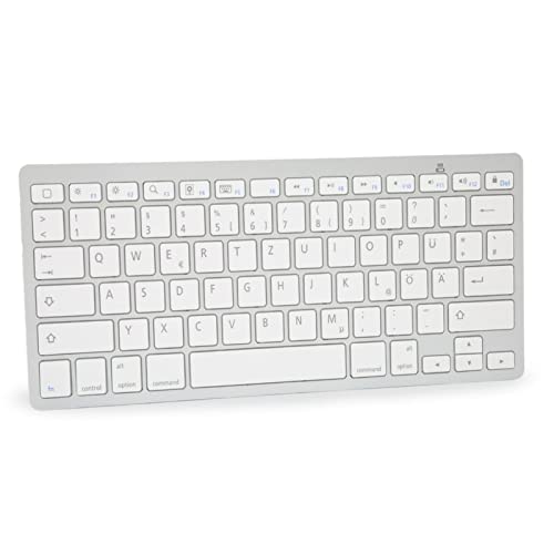 Yunseity Tragbare Drahtlose Bluetooth-Tastatur, Kompakttastatur mit 78 Tasten, für IPad, Mac, Android, Arabische/spanische/französische/koreanische/russische/thailändische von Yunseity