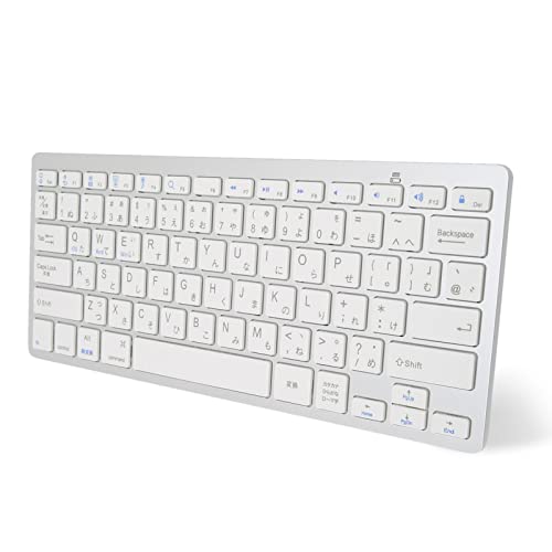 Yunseity Tragbare Drahtlose Bluetooth-Tastatur, Kompakttastatur mit 78 Tasten, für IPad, Mac, Android, Arabische/spanische/französische/koreanische/russische/thailändische von Yunseity